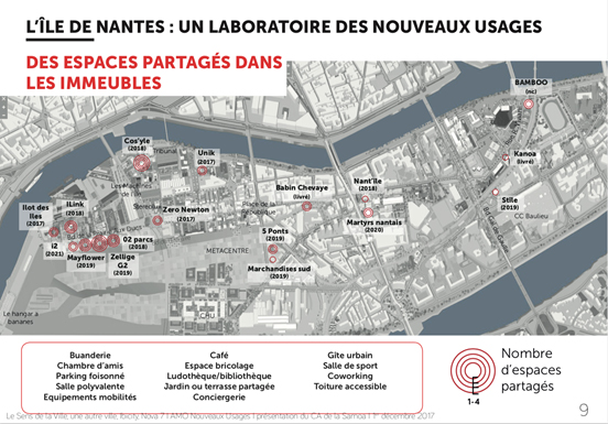 Conseil auprès de la SAMOA sur les nouveaux usages dans les opérations immobilières de l’Ile de Nantes Conseil auprès de la SAMOA sur les nouveaux usages dans les opérations immobilières de l’Ile de Nantes